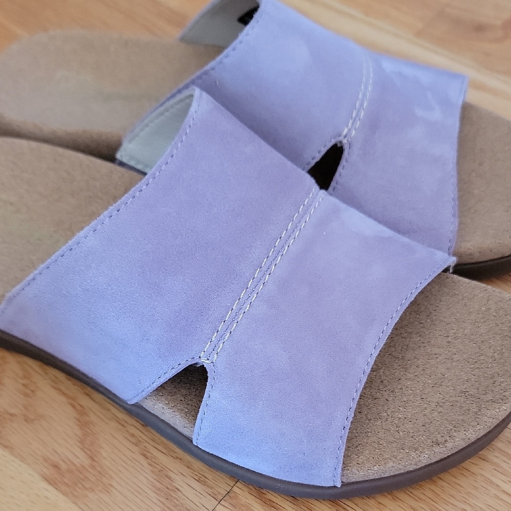 Spenco Women's Lavender Slide Sandals - Picture 10 of 11